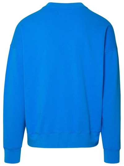 Shop Autry Cobalt Cotton Sweatshirt In Light Blue