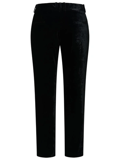 Balmain Velvet Trousers In Black