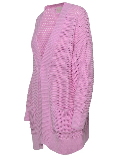 Shop Brodie Cashmere Pink Hemp Blend Cardigan
