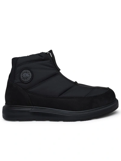 Shop Canada Goose Crofton Black Nylon Boots