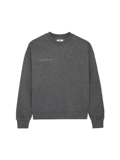 Pangaia Womens Reclaimed Cotton Sweatshirt In Reclaim Charcoal