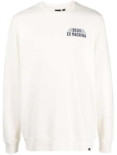 Shop Deus Ex Machina Cotton Sweatshirt In White