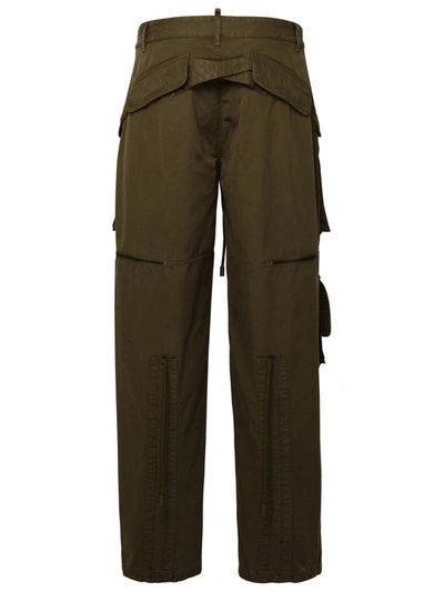 Shop Dsquared2 Green Cotton Pants