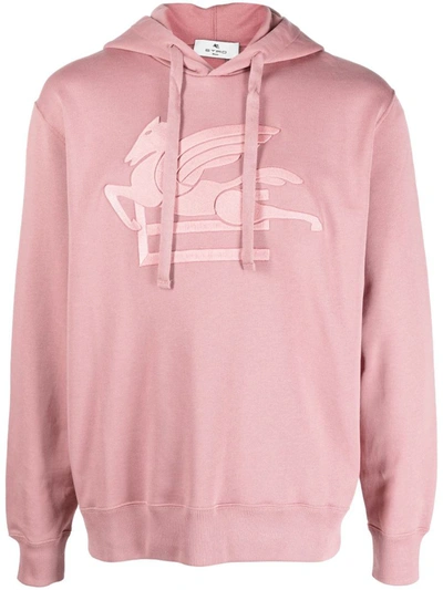 Shop Etro Sweatshirt With Logo In Pink