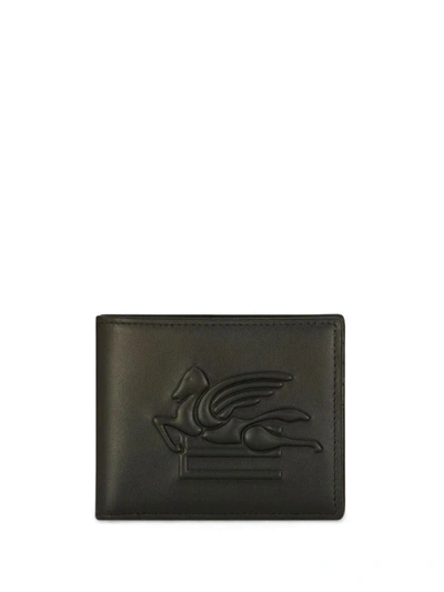 Shop Etro Wallet With Logo In Grey