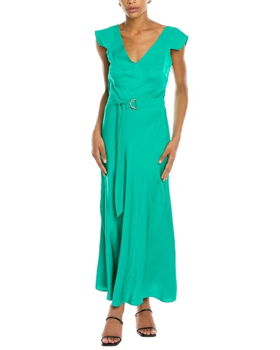 Shop Ted Baker Bias Cut Midi Dress In Green