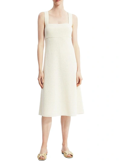 Shop Theory Womens Tweed Calf Midi Dress In Multi