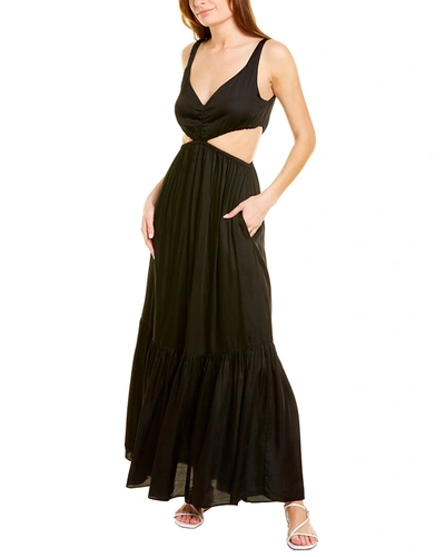 Shop Ash & Eden Pari Cutout Maxi Dress In Black