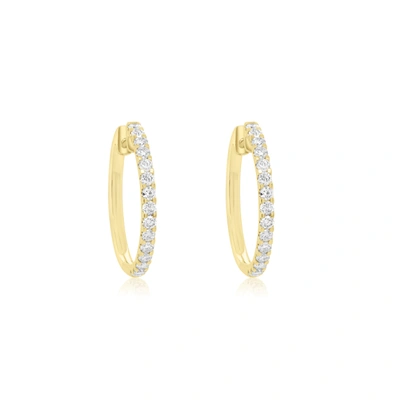 Diana M. Diamond Earrings In White