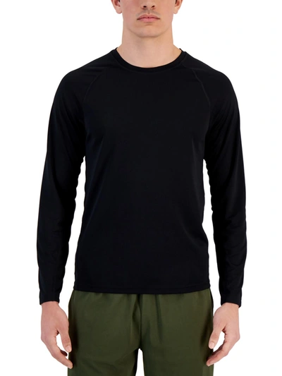 Shop Ideology Mens Moisture-wicking Crewneck Pullover Top In Black