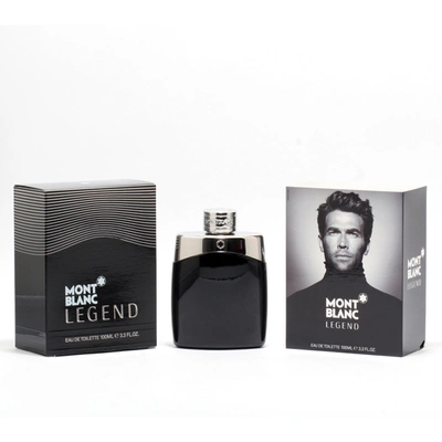 Shop Mont Blanc Legend - Edt Spray 3.4 oz In Black