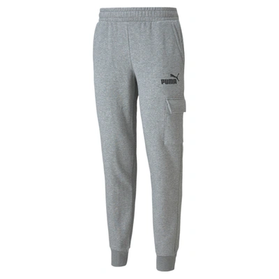 Shop Puma Men's Essentials Cargo Pants In Grey