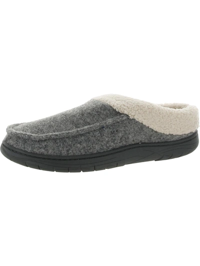 Shop Haggar Mens Comfort Slip On Loafer Slippers In Grey