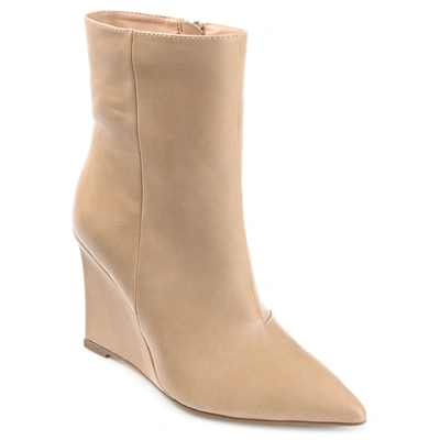 Shop Journee Collection Collection Women's Tru Comfort Foam Glorria Bootie In Beige