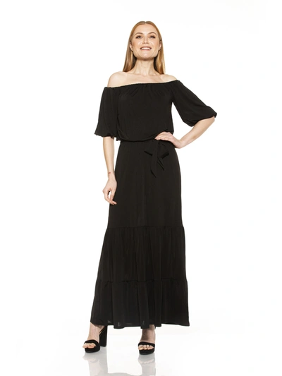 Shop Alexia Admor Harlow Floral Maxi Dress In Black