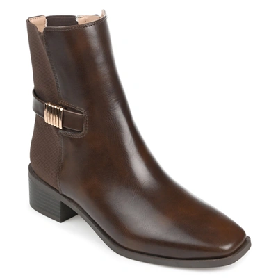 Journee Collection Collection Women's Tru Comfort Foam Aubrie Bootie In Brown