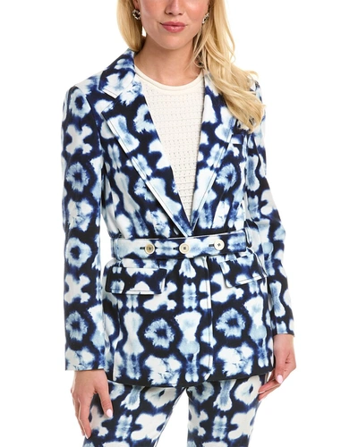 Shop Piazza Sempione Blazer In Blue