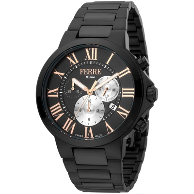 Shop Ferre Milano Men's Black Dial Watch