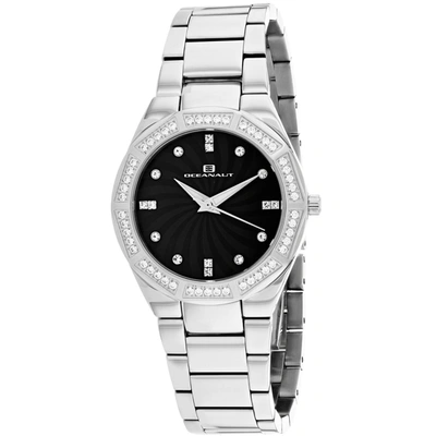 Shop Oceanaut Women's Black Mother Of Pearl Dial Watch In White