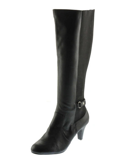 Shop Karen Scott Hanna Womens Padded Insole Tall Knee-high Boots In Black