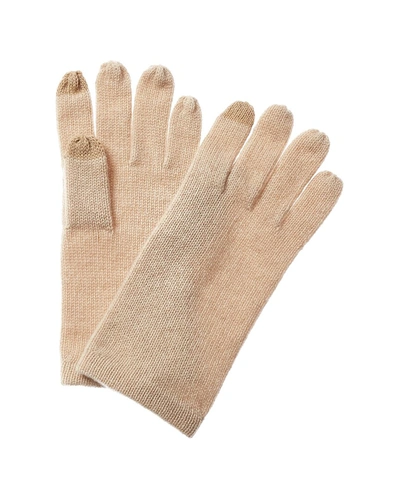Shop Phenix Cashmere Tech Gloves In Beige