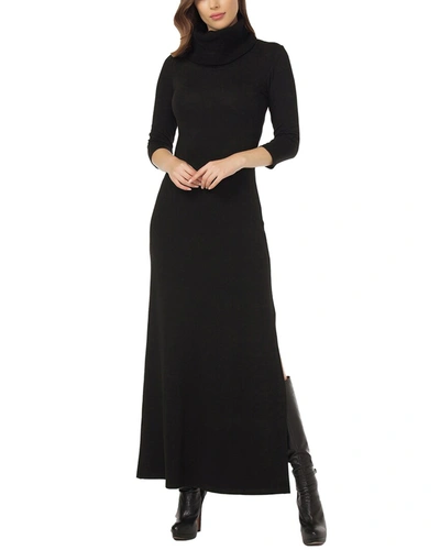 Shop Laranor Wool-blend Dress In Black