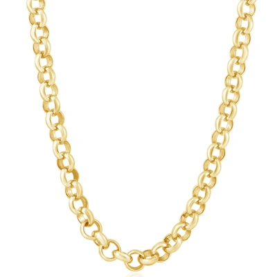 Shop Pompeii3 Men's Rolo 14k Gold (59gram) Or Platinum (110gram) 8.5mm Link Chain Necklace 18"