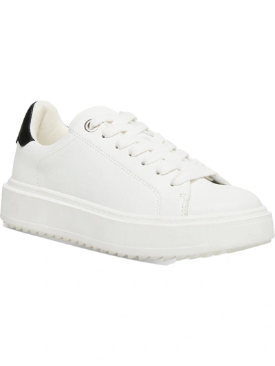 Shop Steve Madden Charlie Womens Faux Leather Lifestyle Fashion Sneakers In White