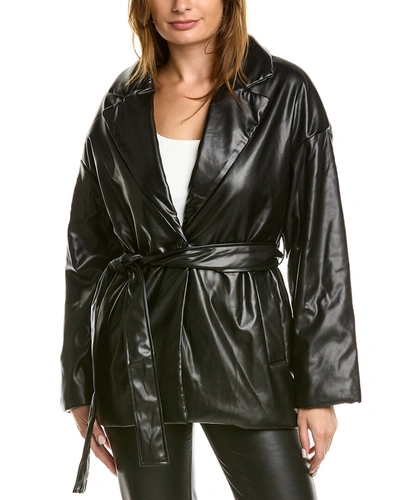 Shop Avantlook Padded Coat In Black