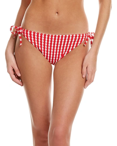 Shop Lemlem Zala String Bikini Bottom In Red