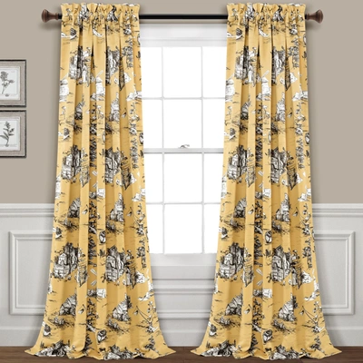 Shop Lush Decor French Country Toile Room Darkening Window Curtain Set