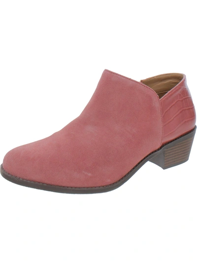 Vionic Marissa Womens Suede Embossed Booties In Multi