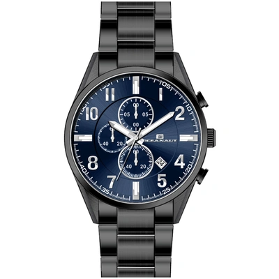 Oceanaut Men's Escapade Blue Dial Watch In Black