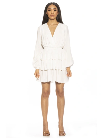 Alexia Admor Rosie Ruffle Tiered Dress In Multi