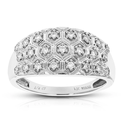 Vir Jewels 1/4 Cttw Round Cut Lab Grown Diamond .925 Sterling Silver Engagement Ring Prong Set In Silver