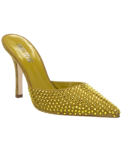Shop Paris Texas Hollywood Suede Mule In Yellow
