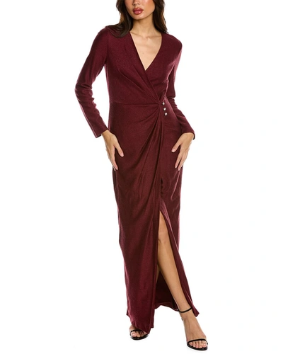 Shop St John Evening Wool-blend Gown In Red