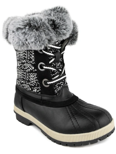 Shop London Fog Milly Womens Cold Weather Snow Winter & Snow Boots In Multi