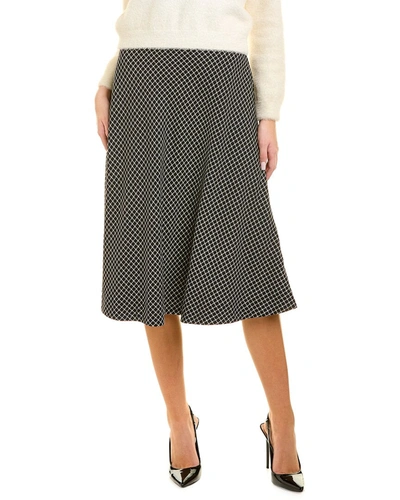 Shop Piazza Sempione Wool-blend Skirt In Black