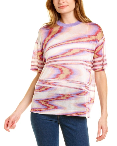 Shop Missoni T-shirt In Pink
