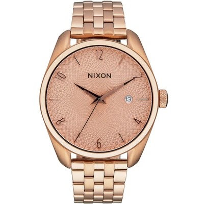 Shop Nixon Women's Bullet Rose Gold Dial Watch In Beige
