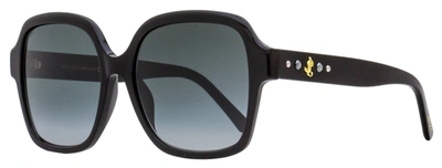 Shop Jimmy Choo Women's Square Sunglasses Rella/g/s 8079o Black 55mm In Grey