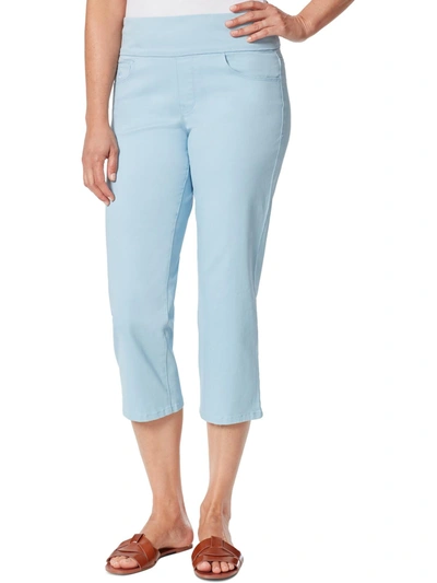 Shop Gloria Vanderbilt Womens Tummy Slimming High Rise Cropped Jeans In Multi