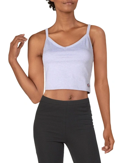Shop Champion Womens Cropped Fitness Tank Top In Purple