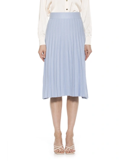 Shop Alexia Admor Eliza Skirt In Blue