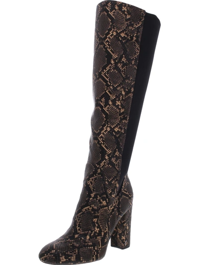 Shop Circus By Sam Edelman Clarimont Womens Zipper Knee-high Boots In Brown