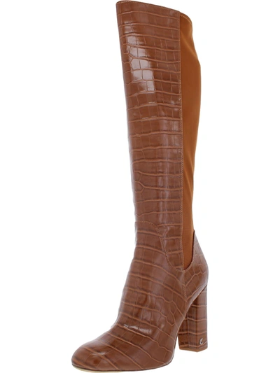 Shop Circus By Sam Edelman Clarimont Womens Zipper Knee-high Boots In Brown