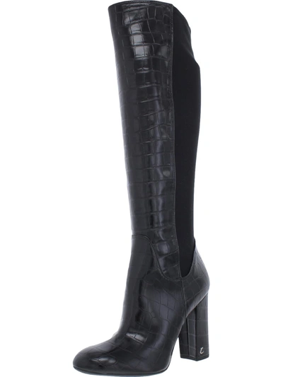 Shop Circus By Sam Edelman Clarimont Womens Zipper Knee-high Boots In Black