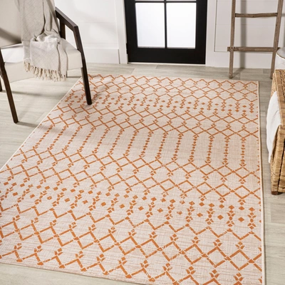 Jonathan Y Ourika Moroccan Geometric Textured Weave Indoor/outdoor Area Rug