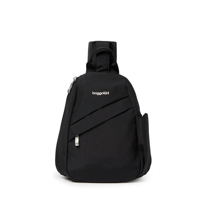 Baggallini Medium Sling Crossbody Backpack In Black